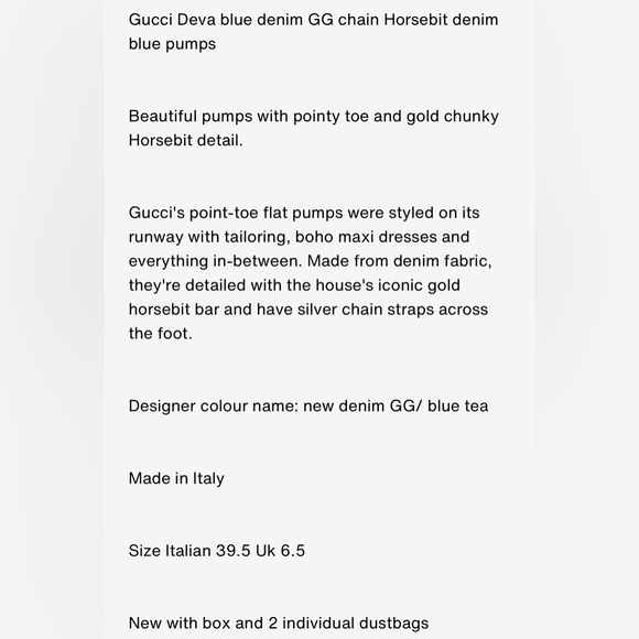 NIB GORGEOUS GUCCI HORSEBIT BALLET FLATS❤️ - Picture 7 of 7